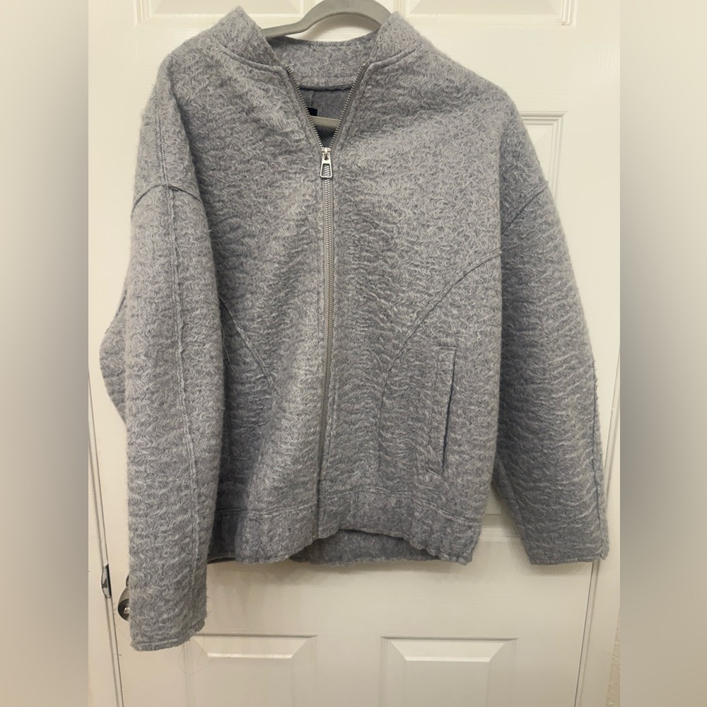 Zara Light Gray Wool Jacket
